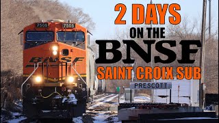 2 Days of Freight Trains on the BNSF Saint Croix Sub