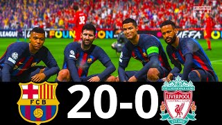 MESSI, RONALDO, MBAPPE, NEYMAR, ALL STARS | BARCELONA 20-0 LIVERPOOL