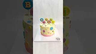 Polka dots cake 💕 #shorts #shortvideo #shortcake #shortsfeed #short #cake #cakedecorating #cakeart