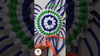 Independence Day Flower | Macrame Flower #shorts #viral #youtubeshorts #flower