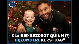 Sean Klaiber bezorgt zieke Quinn (7) een bijzondere kerstdag 🎄❤️ | Voetbal Geeft