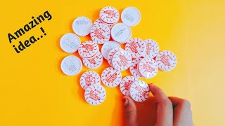 Best Idea with Waste Menthoplus balm lids || Room Decor || Reuse idea.