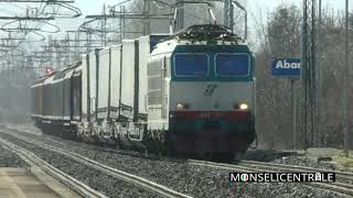 E191.043 "Penelope" GTS Rail + E652.171 Mercitalia Rail in transito alla stazione di Abano