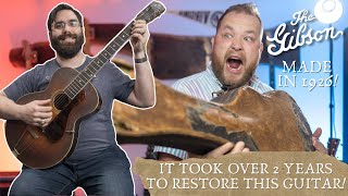 Part Two! Saving a 100+ year old Gibson acoustic guitar!