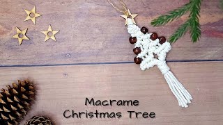 DIY Macrame Christmas Tree 🎄 | Macrame Christmas Tree ornaments