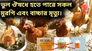 ভুল ঔষধে হতে পারে সকল মুরগি এবং বাচ্চার মৃত্যু।