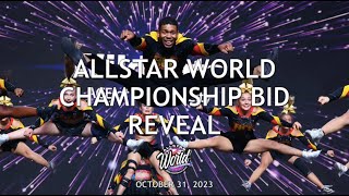 October 31, 2023 - 2024 Allstar World Championship Bid Reveal