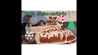 Cómo hacer BUDÍN CLÁSICO navideño /súper simple