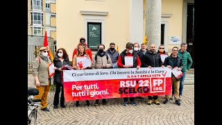 Per un nuovo SSSN, manifestazioni candidate/i Rsu Fp Cgil ASST Valtellina e Alto Lario