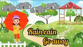 Rain rain go away | kids poem | preschool learning | kids education | little learners