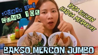 ASMR BAKSO MERCON JUMBO DEPOK RASA SULTAN HARGA MERAKYAT | WARUNG BAKSO BANG BOY