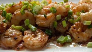 Thai style shrimp with tamarind sauce