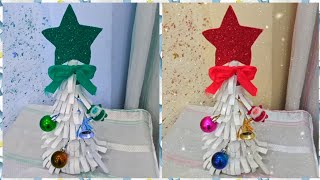 شجرة الكريسماس 🎄سهلة وبسيطة اصنعيها بنفسك من المنزل 💒 وفرحي اولادك 🪅