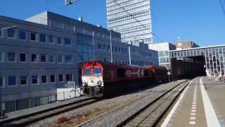 HGK Class 66 DE668+Lege Kolenwagens door Eindhoven