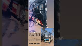 SAINI TRAVEL PUNE To NAGPUR VOLVO B8R 9600s #sleeper #viral #travel #volvo #bus #sleeperbus