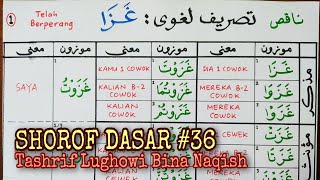 SHOROF DASAR #36 - Tashrif Lughowi Bina Naqish ( غزا رمى رضي سرو )