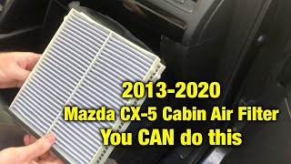 HOW TO REPLACE Cabin Air Filter on a 2013-2020 Mazda CX5 - SUPER EASY