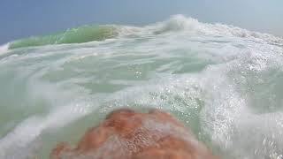 Testing my action camera on high waves