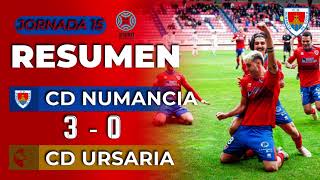 Resumen C.D. Numancia | 3-0 | C.D. Ursaria