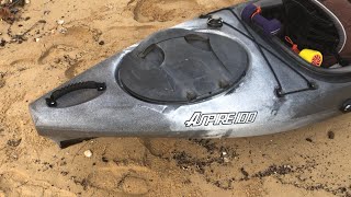 Kayak fishing on aspire 100