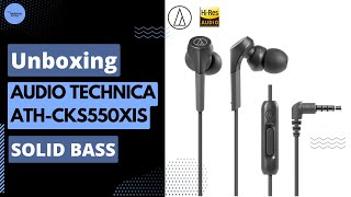 Audio Technica Solid Bass In Ear Headphones Unboxing