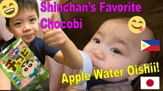 🇵🇭🇯🇵Snack Review & Baby Ty tries Apple Water & Lunch at River