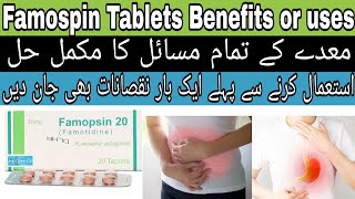 Famopsin (famotidine )40/20mg tablet uses in urdu hindi /famotidine tablet side effects /معدے کیلئے