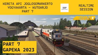 KERETA API JOGLOSEMARKERTO DARI YOGYAKARTA KE KUTOARJO | PART 7 | TRAINZ SIMULATOR INDONESIA