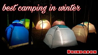 beautiful night camping in winter 2022 || Brindabon  || moto vlog ||