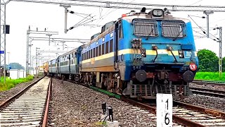 High speed perfect crossing trains | Diesel trains😱 vs Electric trains😱 | Indian Railways