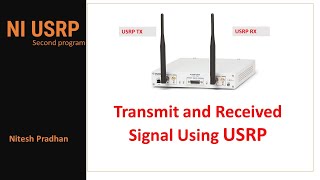 Transmit and Received Signal Using USRP (NI USRP Tx & Rx)