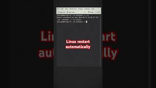 Restart linux automatically or Reboot #shorts