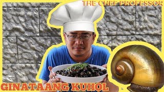 Ginataang Kuhol | Apple Snails in Coconut Milk with Water Spinach - The Chef Professor