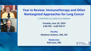 Clinical Investigator Perspectives in Immunotherapy and Other Nontargeted Approaches for Lung Cancer