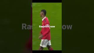 Rashford before and after. (The goat of Manchester )