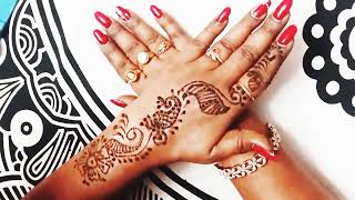 My Nail Art and Mehendi for my cousin Marriage