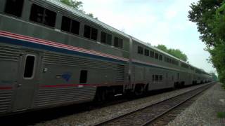 Amtrak # 22 Leads Westbound Through Brookfield