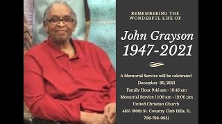 Memorial Service of John Grayson