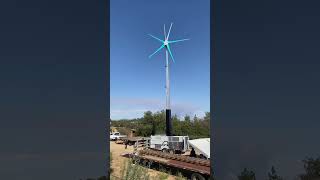 Powering 3 homes with a portable #windturbine in low wind speeds with grid connection. #cleanenergy