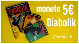 5 Euro Diabolik moneta serie fumetti 2023 Italia 4k - Eva Kant