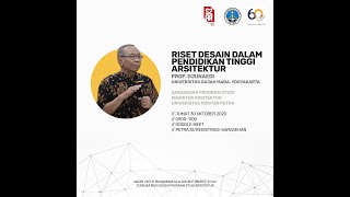 SARASEHAN MAGISTER ARSITEKTUR PETRA - PROF. IR. ACHMAD DJUNAEDI, MUP, PH.D.