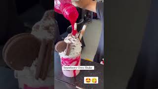 Strawberry Oreo skake 🍓🤩😋 #shorts #youtube #viral