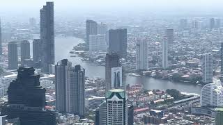 #Bangkok King Power Mahanakhon | MAHANAKHON SKYWALK ROOFTOP | 78 floor | panoramic River view.