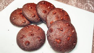 Easy Chocolate Cookies recipe | Double chocolate chip cookies