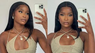 MY UPDATED WIG ROUTINE | Flawless Jet Black Bussdown Frontal | UNICE HAIR