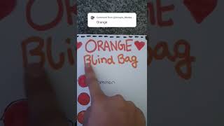 Orange blind bag #ideas #diy #crafts #asmr #blindbag #fun