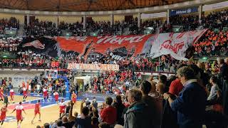 Trieste-Bologna Virtus 2019/20: la coreografia della Nord