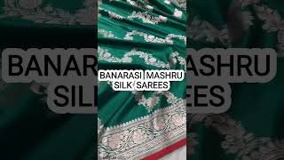 BANARASI MASHRU SILK SAREES/WEDDING SEASON/LIGHTWEIGHT/BEAUTIFUL DESIGN #myngels #shortvideo