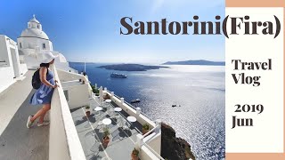 Santorini Fira - 3 days  (Old port of Fira, Sunset Cruise, 3 bells blue dome)