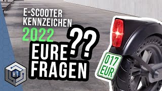 E-Scooter 🚨 Kennzeichen 2022 🚨 DAS ist NEU! Günstige EScooter Versicherung (FAQ)